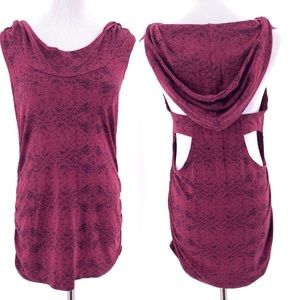 Nomads Hempwear Sleeveless Hooded Top Bamboo Sz M